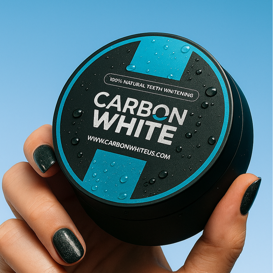 Carbon White – Charcoal Teeth Whitener Powder – Natural, Vegan, Coconut (30g)