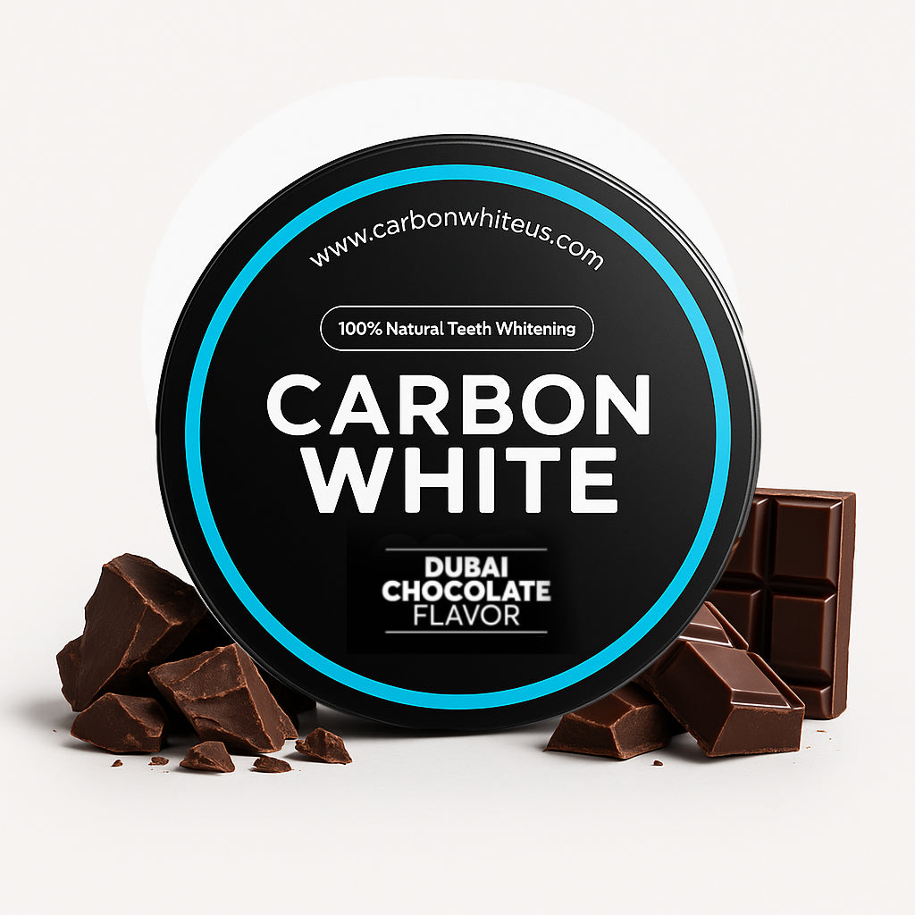 Carbon White – Charcoal Teeth Whitener Powder – Dubai Chocolate(30g) (Copia) (Copia)