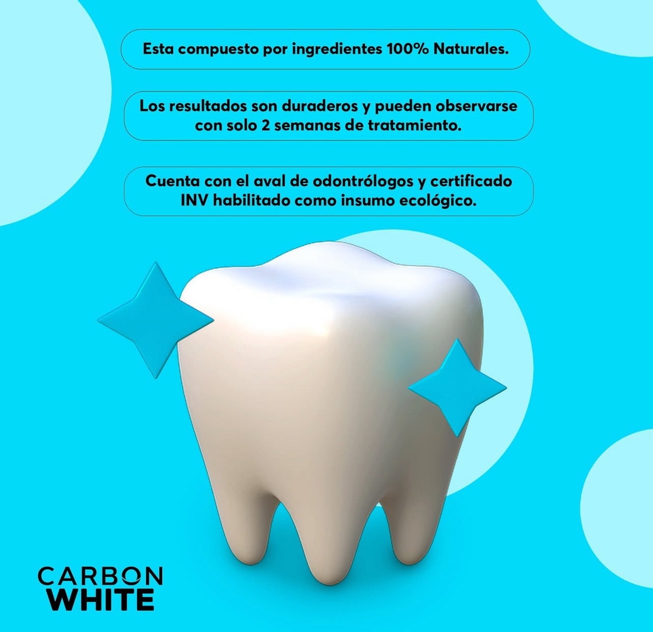 Carbon White – Teeth Whitening Strips (28) – No Peroxide, Sensitive Safe, Fast Results